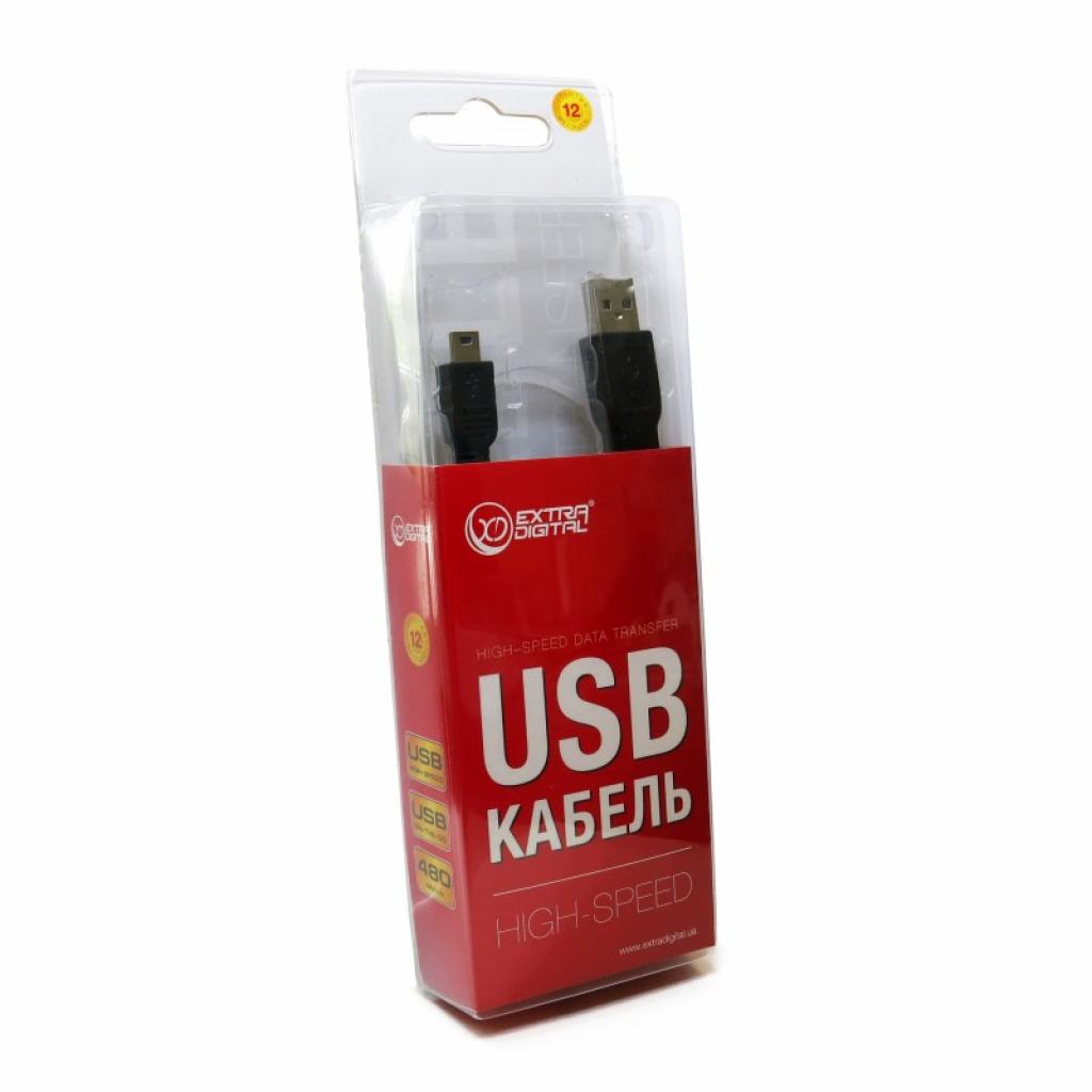 Дата кабель USB 2.0 AM to Mini 5P 0.5m Extradigital (KBU1627) - зображення 5