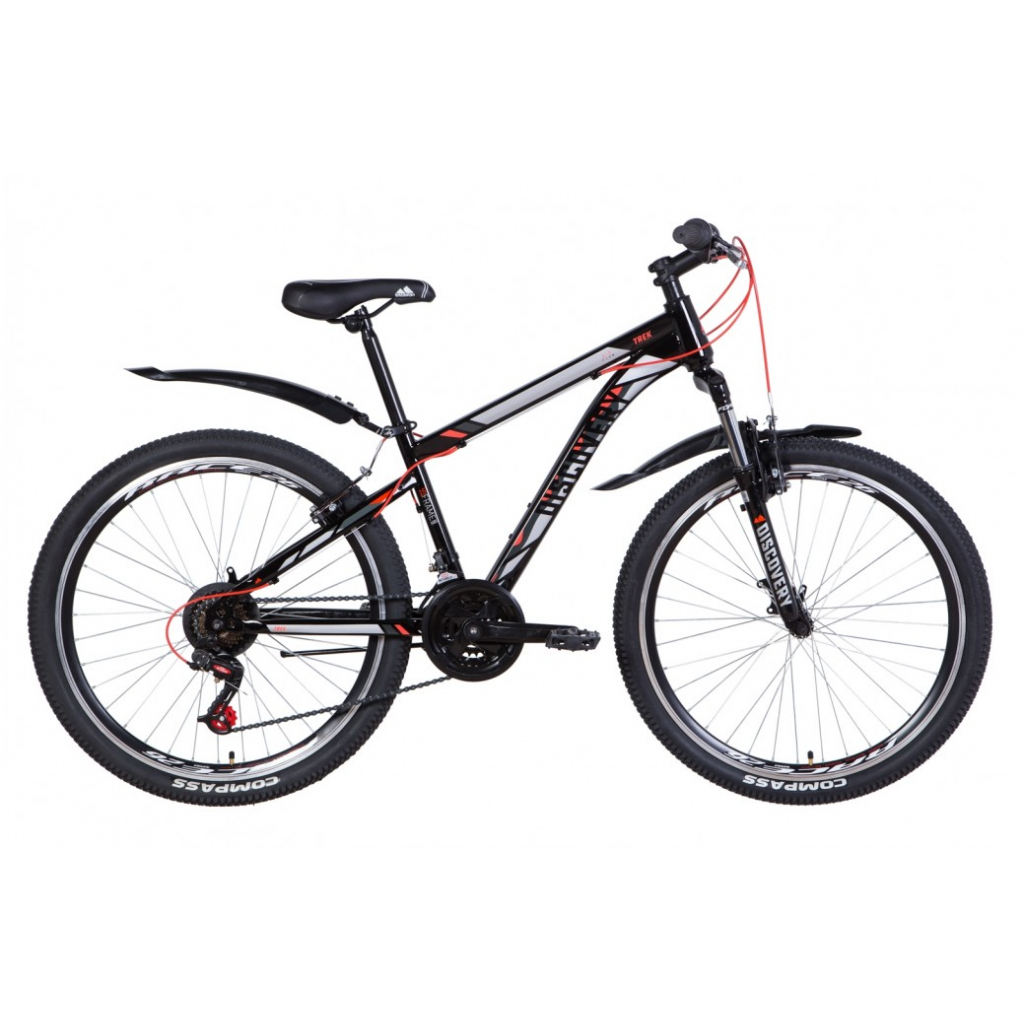 Велосипед Discovery 26" TREK Vbr рама-13" 2021 Black/Red (OPS-DIS-26-377) - зображення 1
