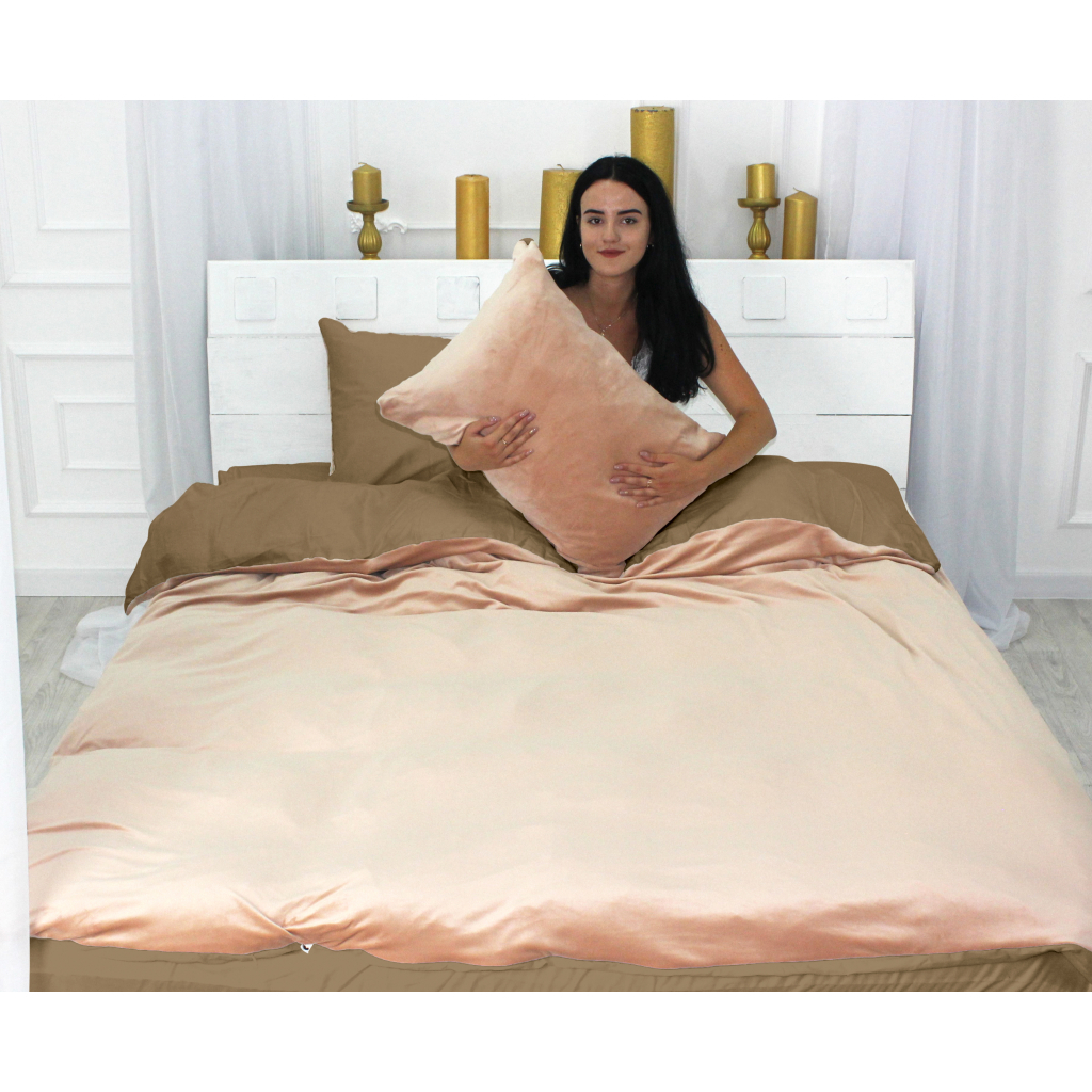 Постільна білизна MirSon Велюр Winter Delicate 28-0085 Garofano Сімейний (2200004054667) - зображення 5