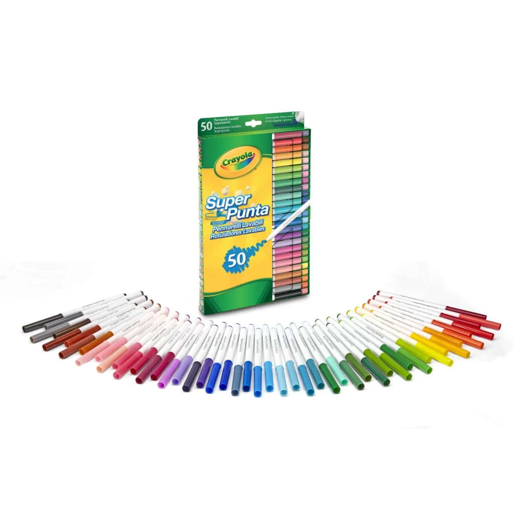 Фломастери Crayola Supertips (washable), 50 шт (7555) - изображение 2