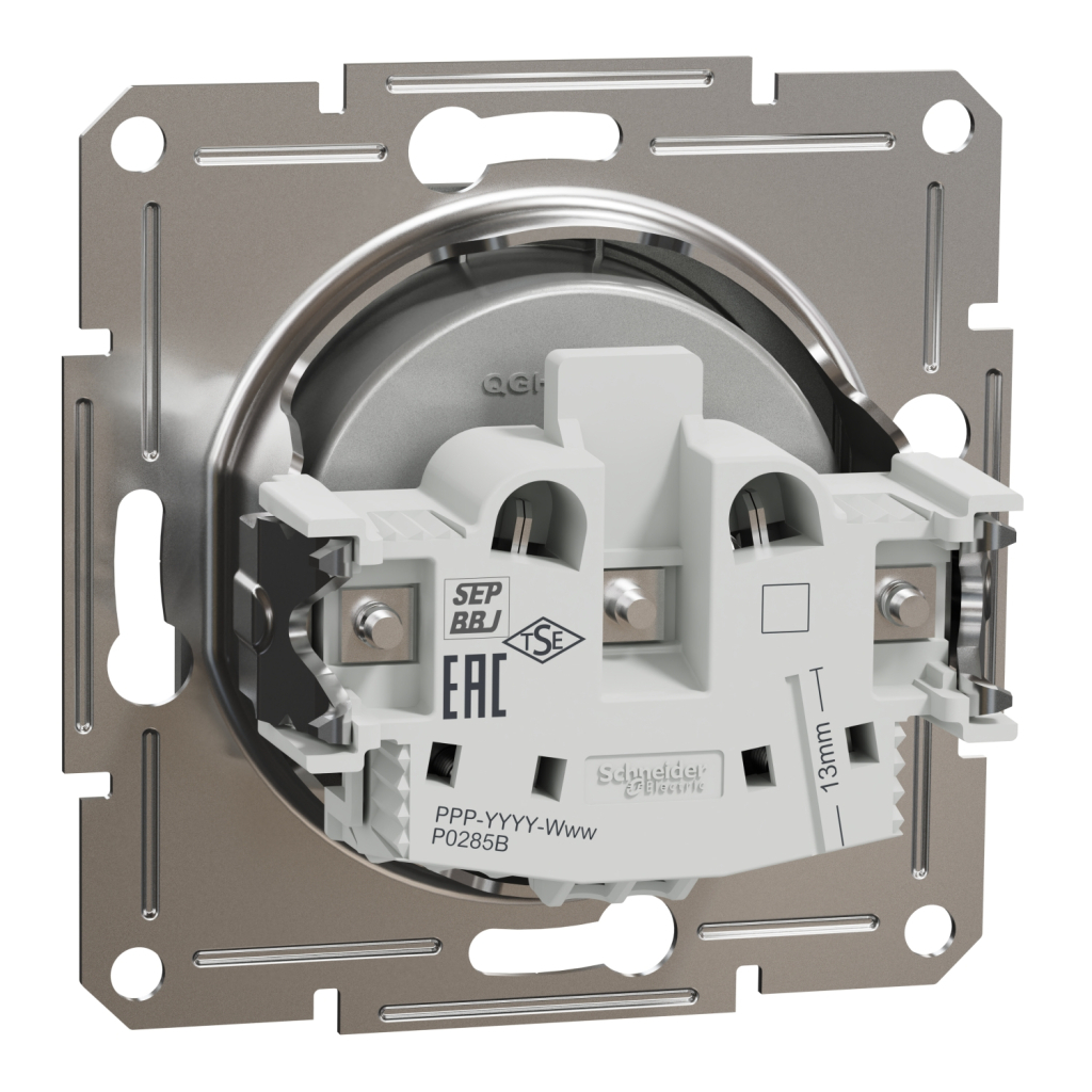 Розетка Schneider Electric ASFORA без заземлення алюм. (EPH3000161) - изображение 7