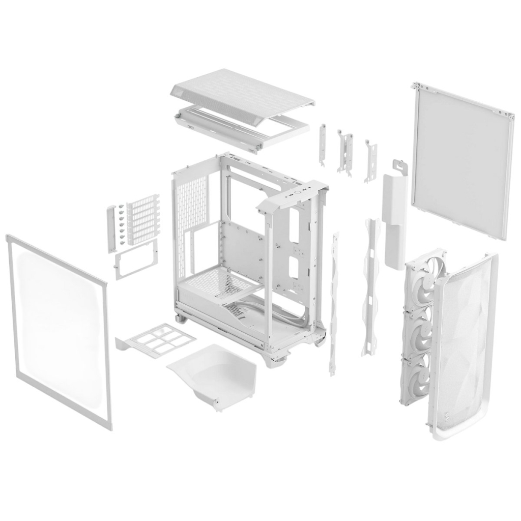 Корпус Fractal Design Meshify 3 White TG CT (FD-C-MES3A-04) - зображення 11