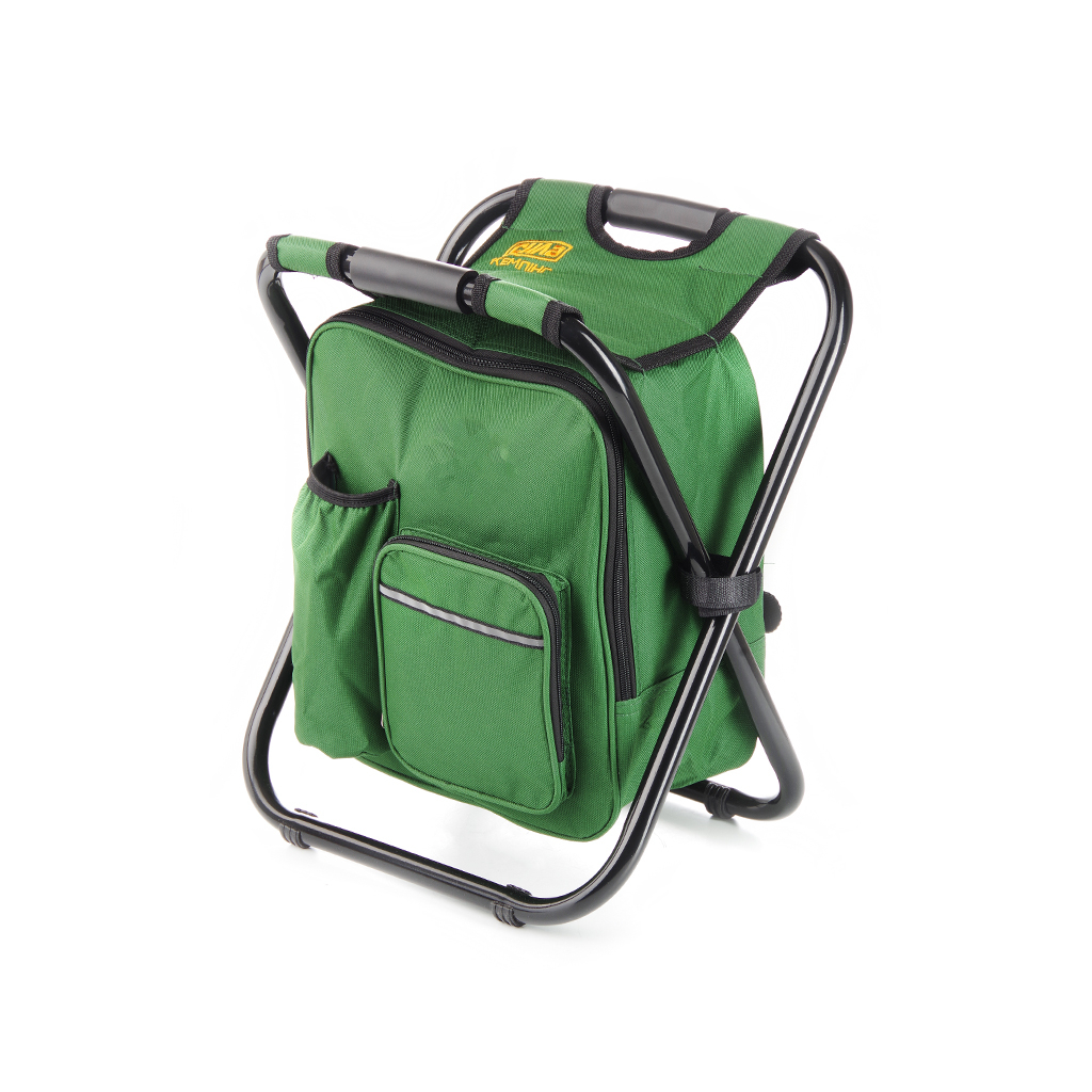 Стілець складаний СИЛА 28х35х43 см сталевий каркас D19mm з термосумкою (960768) - зображення 1