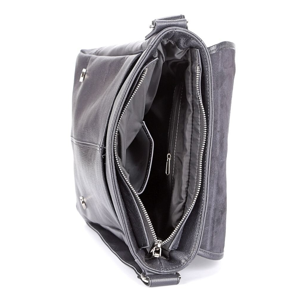 Сумка Shvigel Шкіряна Чорна (00919) - зображення 7