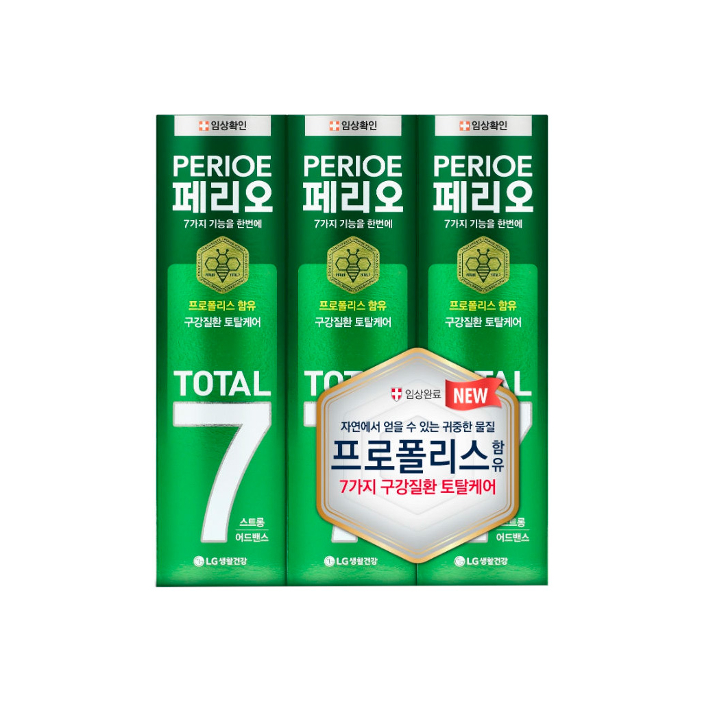 Зубна паста LG Perioe Total 7 Strong 120 г х 3 шт. (8801051064261) - изображение 1