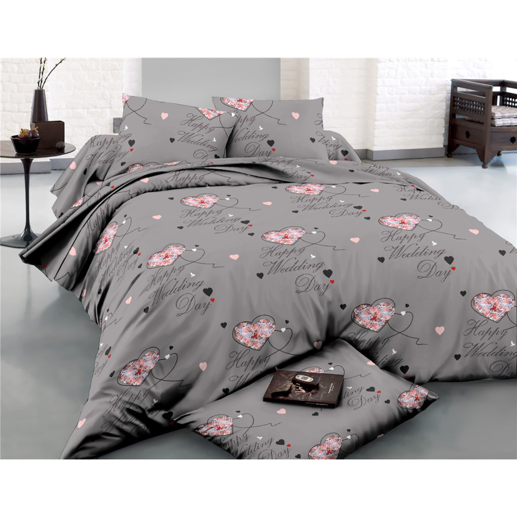 Постільна білизна MirSon Сатин 22-1277-1 Happy day 143х210 (2200004109145) - зображення 1