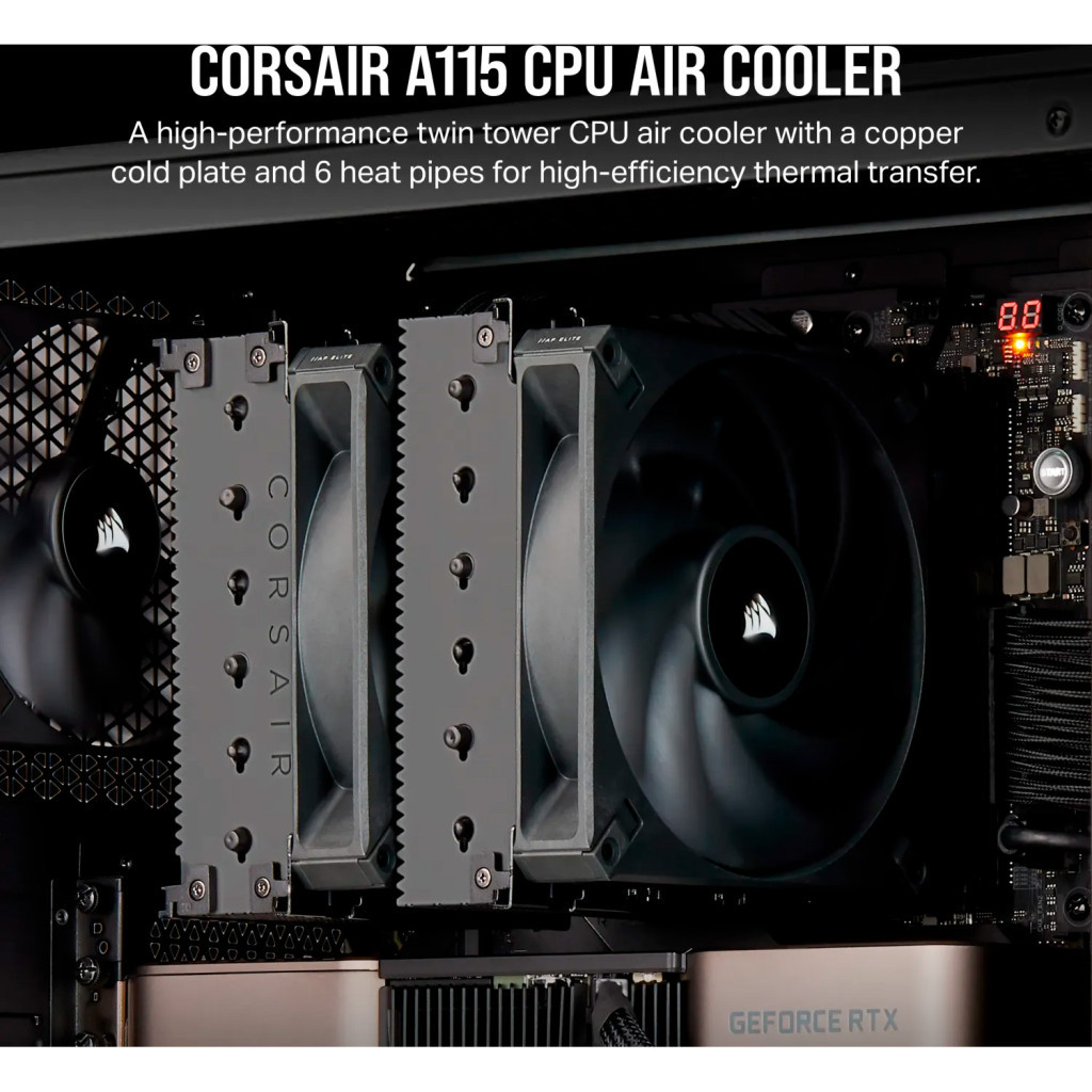 Кулер до процесора Corsair A115 Black (CT-9010011-WW) - зображення 12