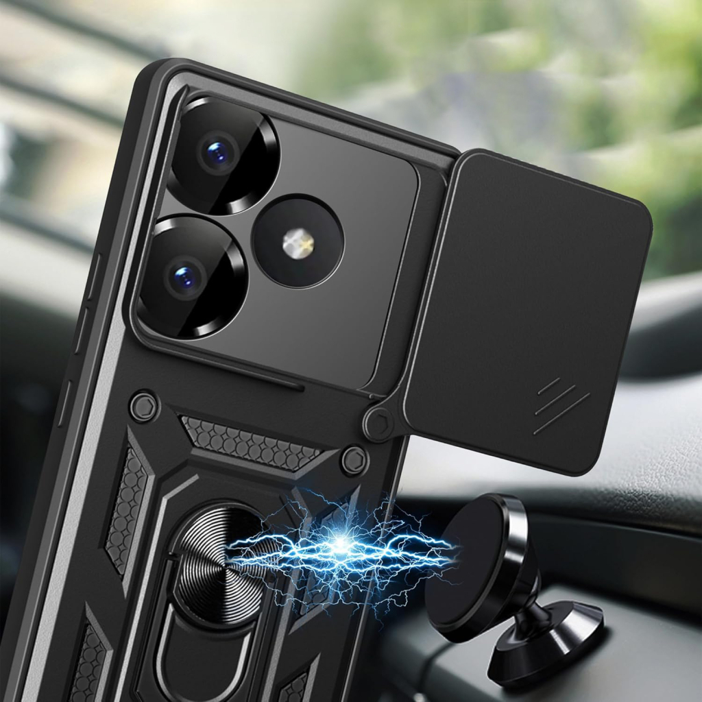 Чохол до мобільного телефона BeCover Military Poco F6 Black (712165) - зображення 4