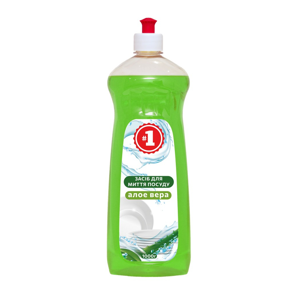 Засіб для ручного миття посуду #1 Алое вера 1 кг (4820270631355) - зображення 1