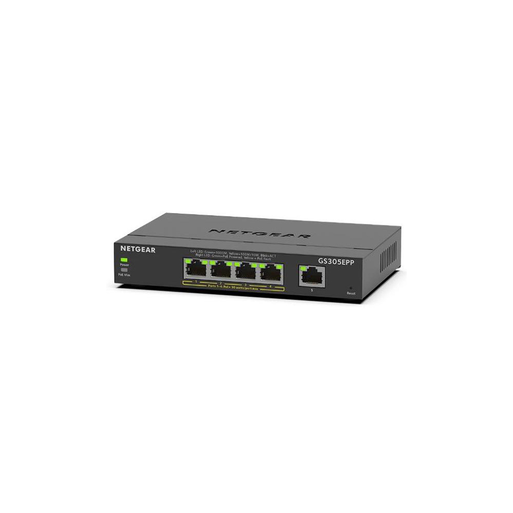 Комутатор мережевий Netgear GS305EPP-100PES - зображення 3
