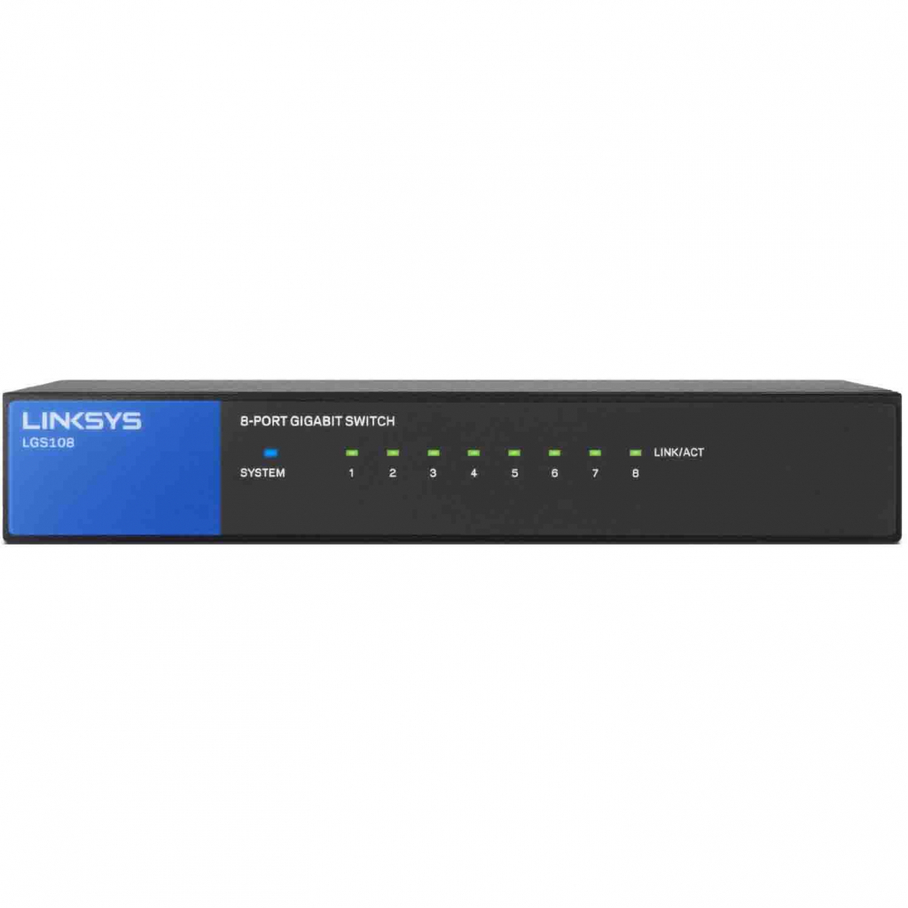 Комутатор мережевий Linksys LGS108 - зображення 3