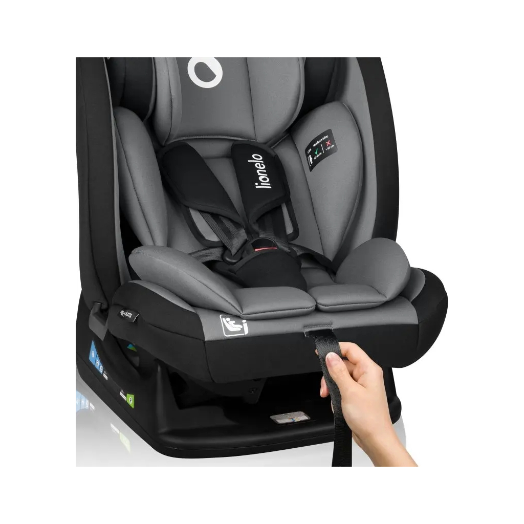 Автокрісло Lionelo Izzy I-Size Black Grey (LO-IZZY I-SIZE BLACK GREY) - зображення 9