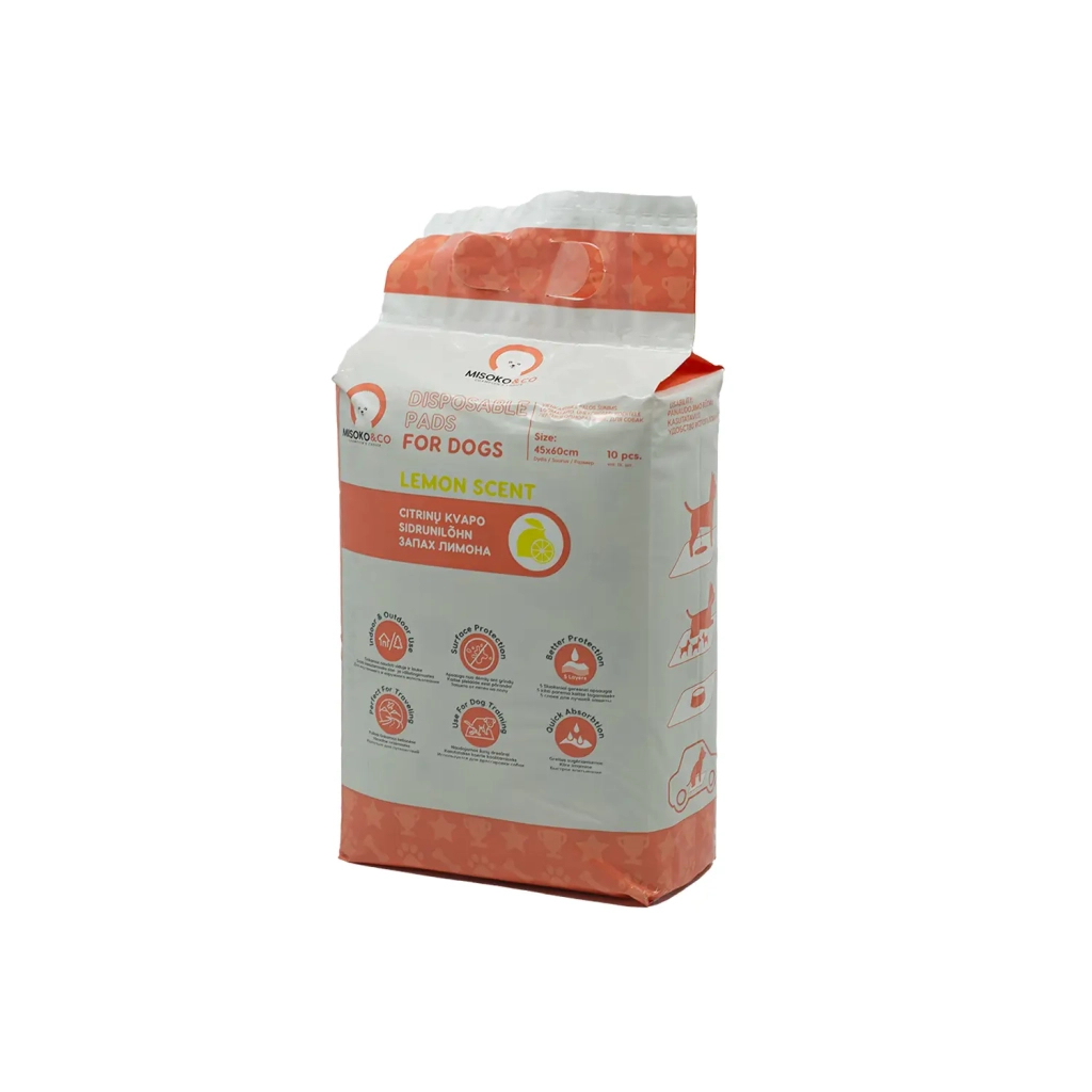 Пелюшки для собак MISOKO&CO з ароматом лимона 45х60 см 10 шт (SHAMSK63058) - зображення 2