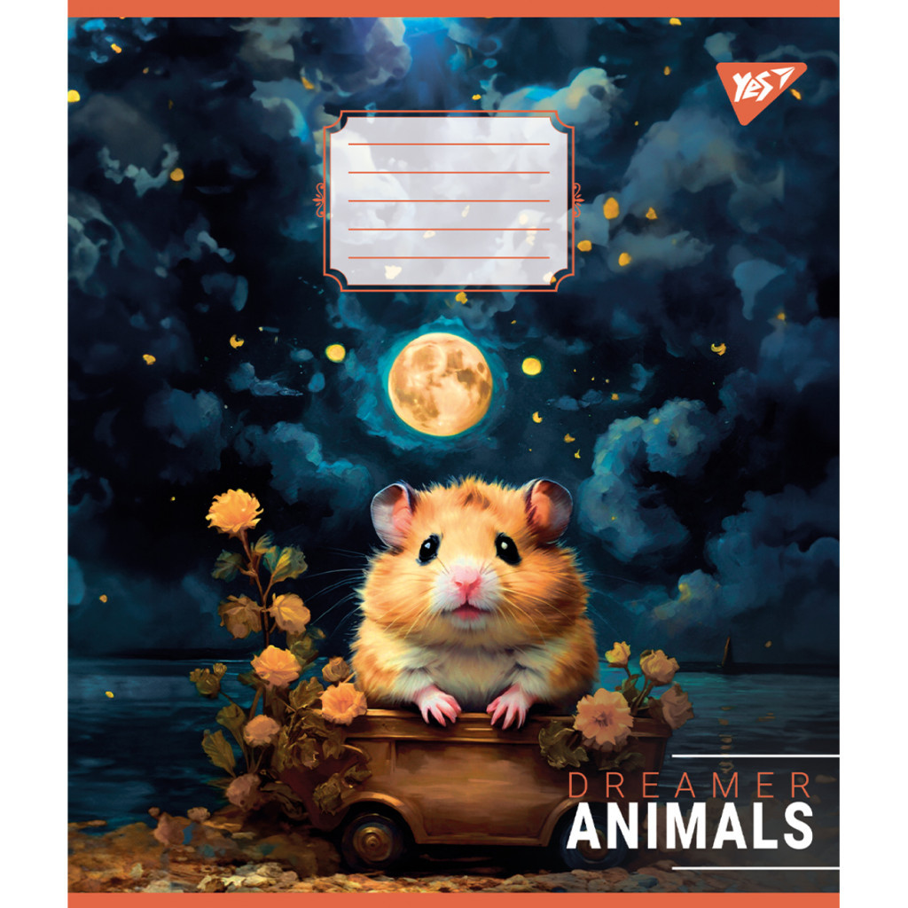 Зошит Yes Dreamer animals 48 аркушів клітинка (767105) - зображення 4