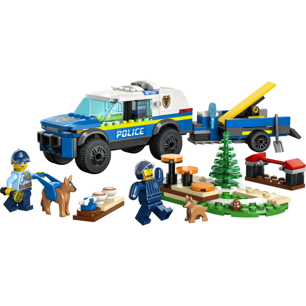 Конструктор LEGO City Мобільний майданчик для дресування поліцейських собак 197 деталей (60369) - зображення 2