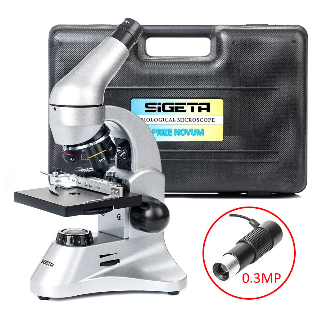 Мікроскоп Sigeta Prize Novum 20x-1280x з камерою 0.3Mp (65243) - зображення 1