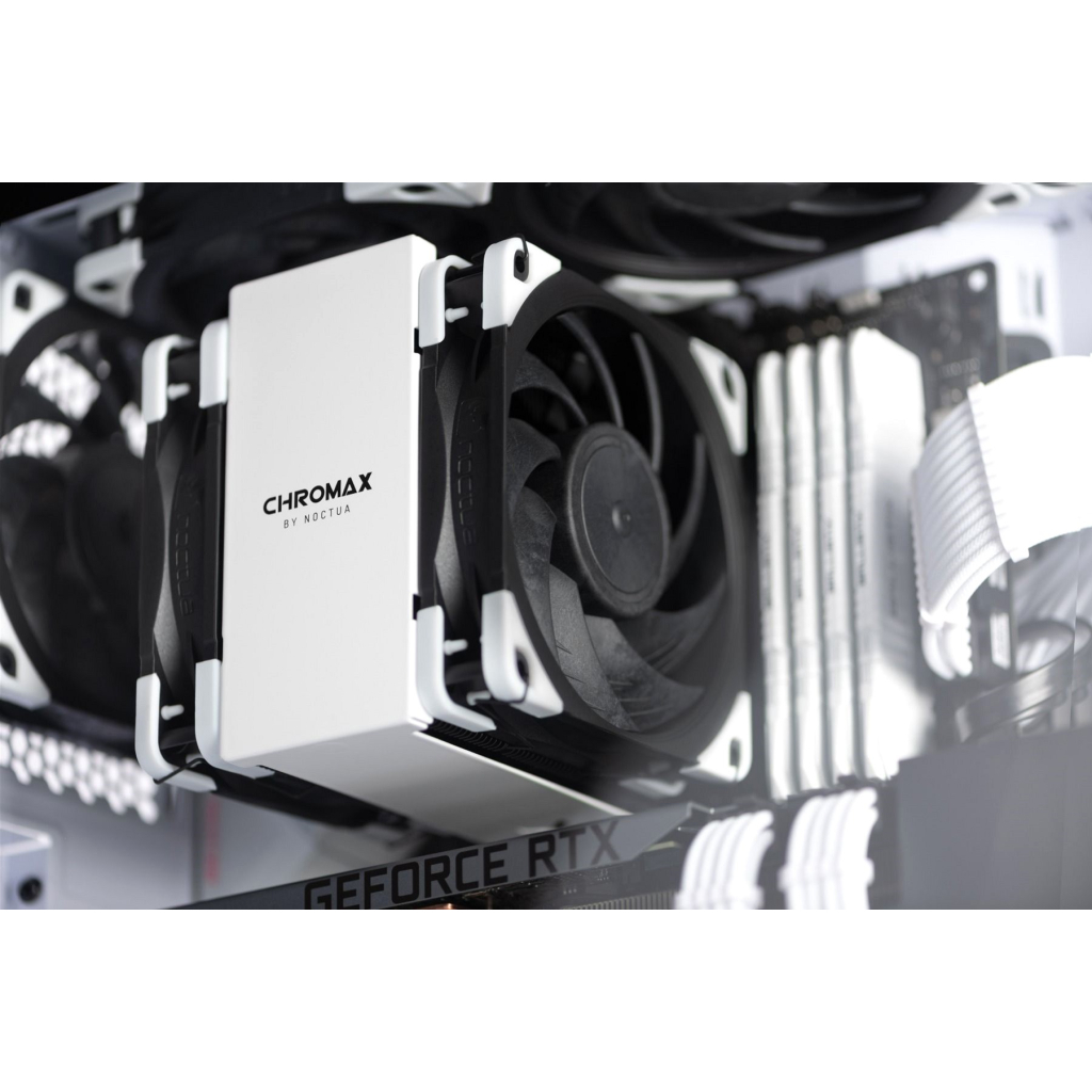 Кулер до корпусу Noctua REDUX (NF-A12x25 PWM CHROMAX. BLACK. SWAP) - зображення 5