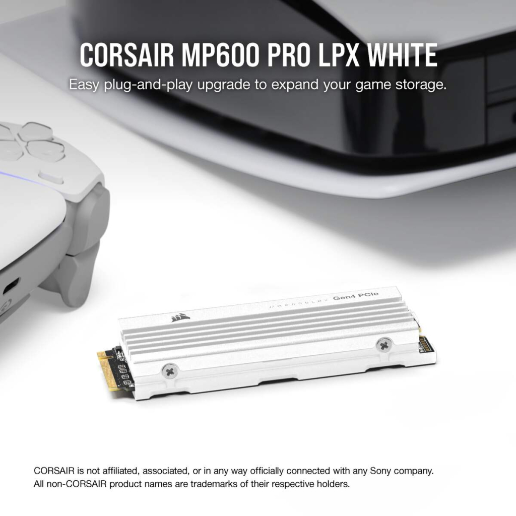 Накопичувач SSD M.2 2280 1TB MP600PRO LPX Corsair (CSSD-F1000GBMP600PLPW) - изображение 7