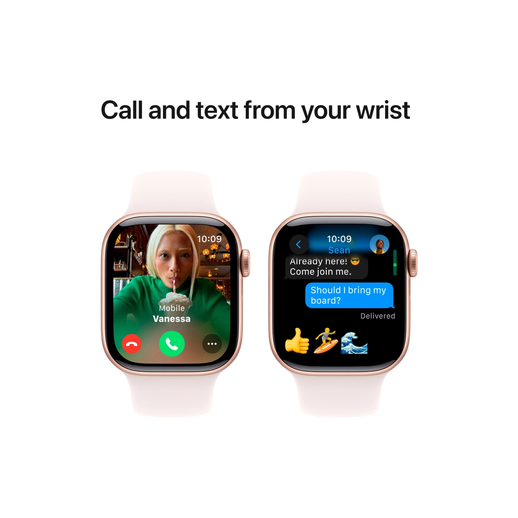 Смарт-годинник Apple Watch Series 10 GPS 42mm Rose Gold Aluminium Case with Light Blush Sport Band - S/M (MWWH3QH/A) - изображение 7