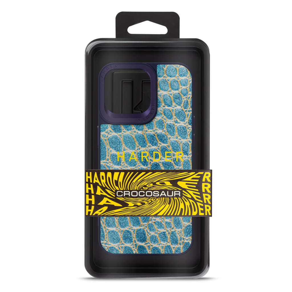 Чохол до мобільного телефона Harder Crocosaur Apple iPhone 14 Pro Max Blue (ARM76730) - зображення 3