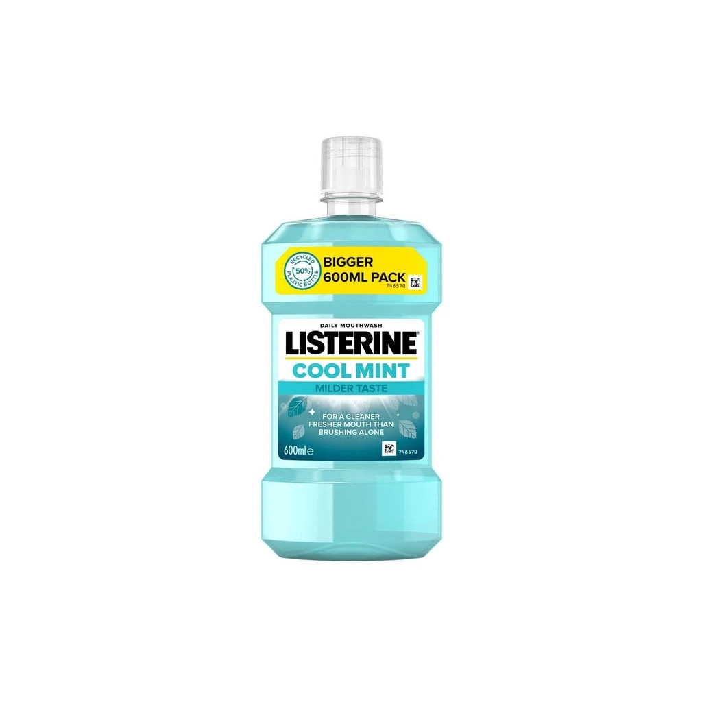 Ополіскувач для порожнини рота Listerine Свіжа м'ята М'який смак 600 мл (3574661566597) - изображение 1