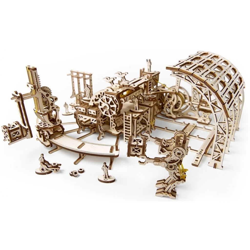 Збірна модель Ugears механічний Фабрика роботів (70039) - зображення 1