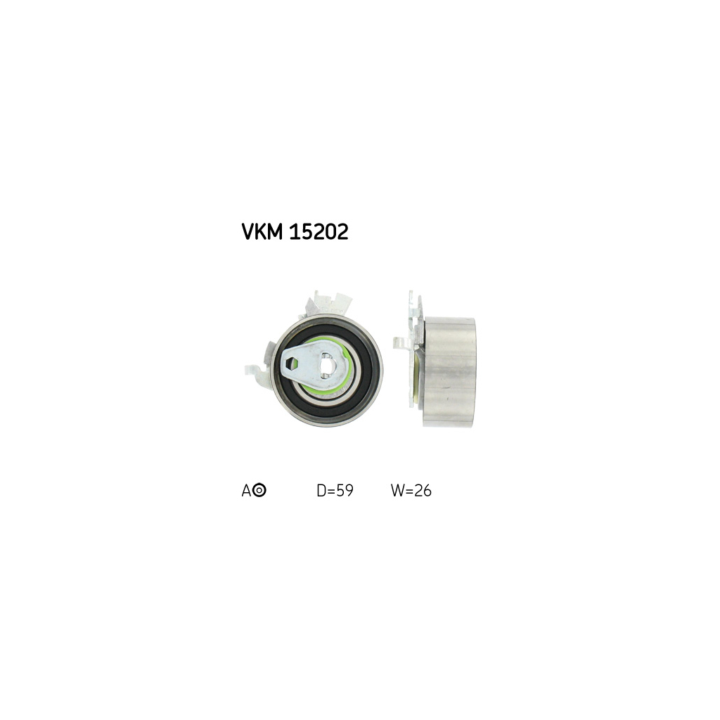 Ролик натягувача ременя SKF VKM 15202 - зображення 1