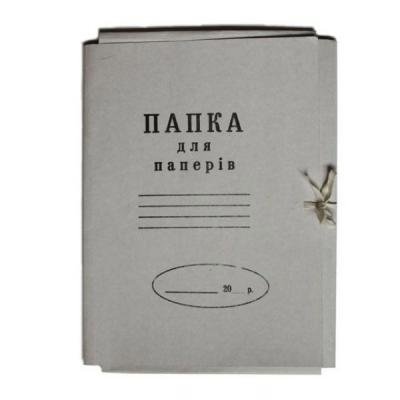 Папка на зав'язках Buromax А4, carton 0,4мм (glued flap) (BM.3356) - зображення 1