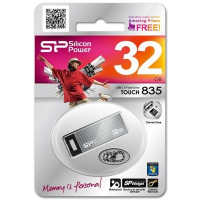 USB флеш накопичувач Silicon Power 32GB Touch 835 USB 2.0 (SP032GBUF2835V1T) - зображення 3