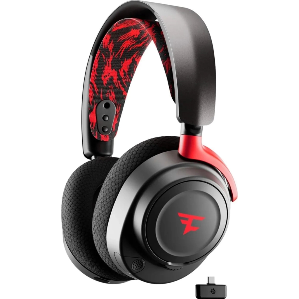 Навушники SteelSeries Arctis Nova 7 Wireless Faze Clan Black (61556) - зображення 2