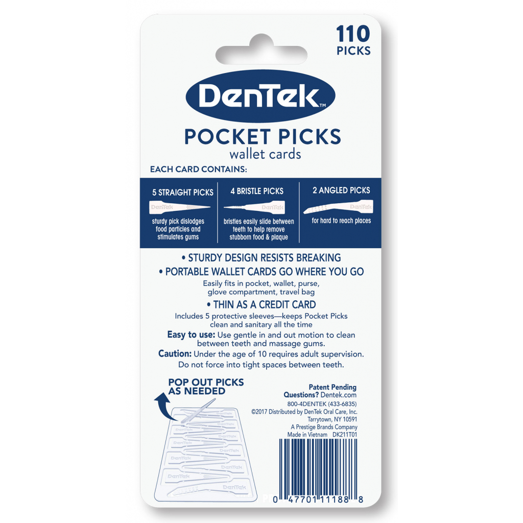 Зубочистки DenTek кишенькові 110 шт. (047701111888) - изображение 2