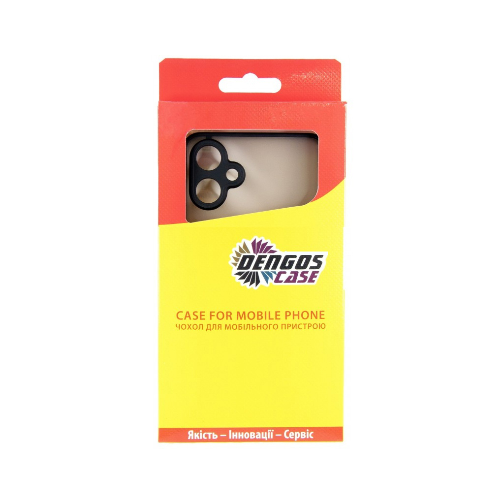 Чохол до мобільного телефона Dengos Kit Samsung Galaxy A06 case Matte + glass (Black) (DG-KM-126) - зображення 4