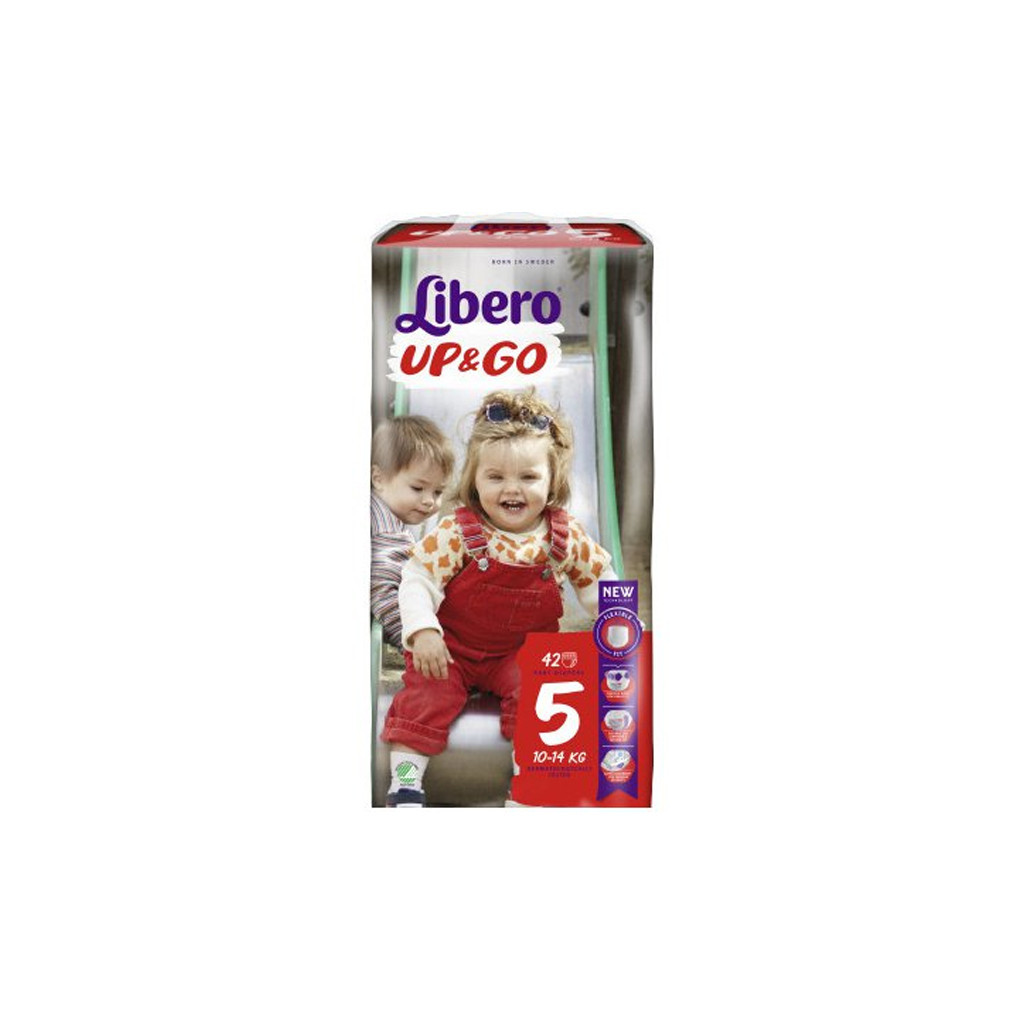Підгузки Libero UpGo 5 10-14 кг 42 шт HERO (7322540732276) - зображення 2