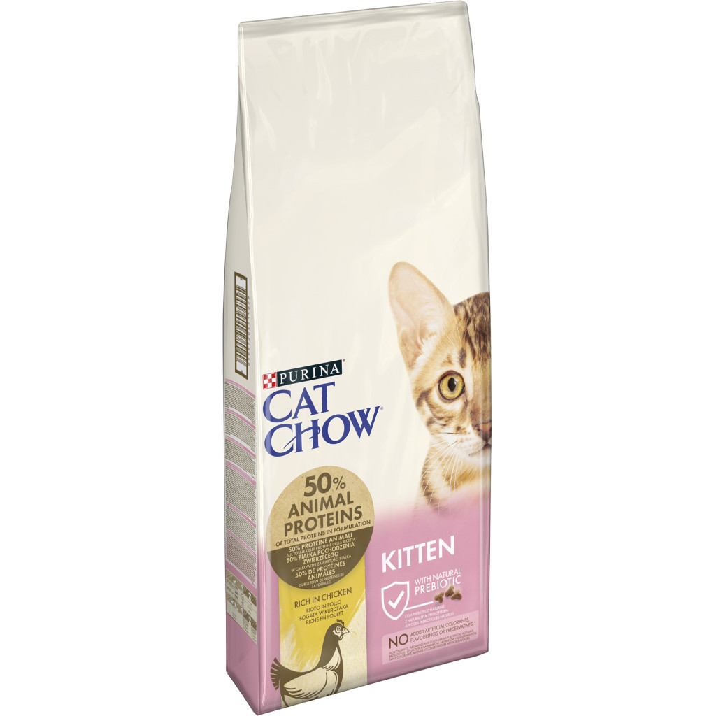 Сухий корм для кішок Purina Cat Chow Kitten з куркою 15 кг (5997204514028) - зображення 2