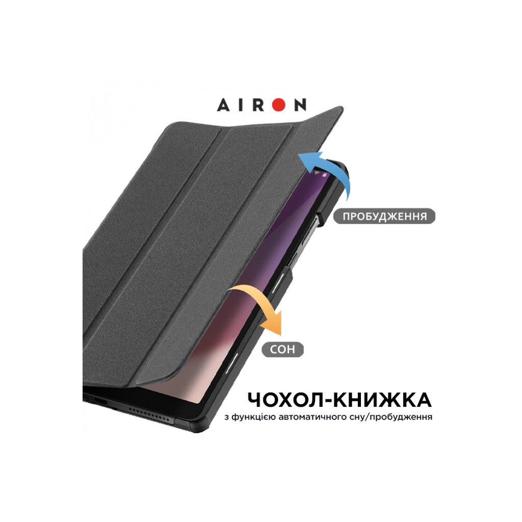 Чохол до планшета AirOn Premium для Lenovo Tab M9 9" (TB-310FU) + protective film black (4822352781091) - зображення 3