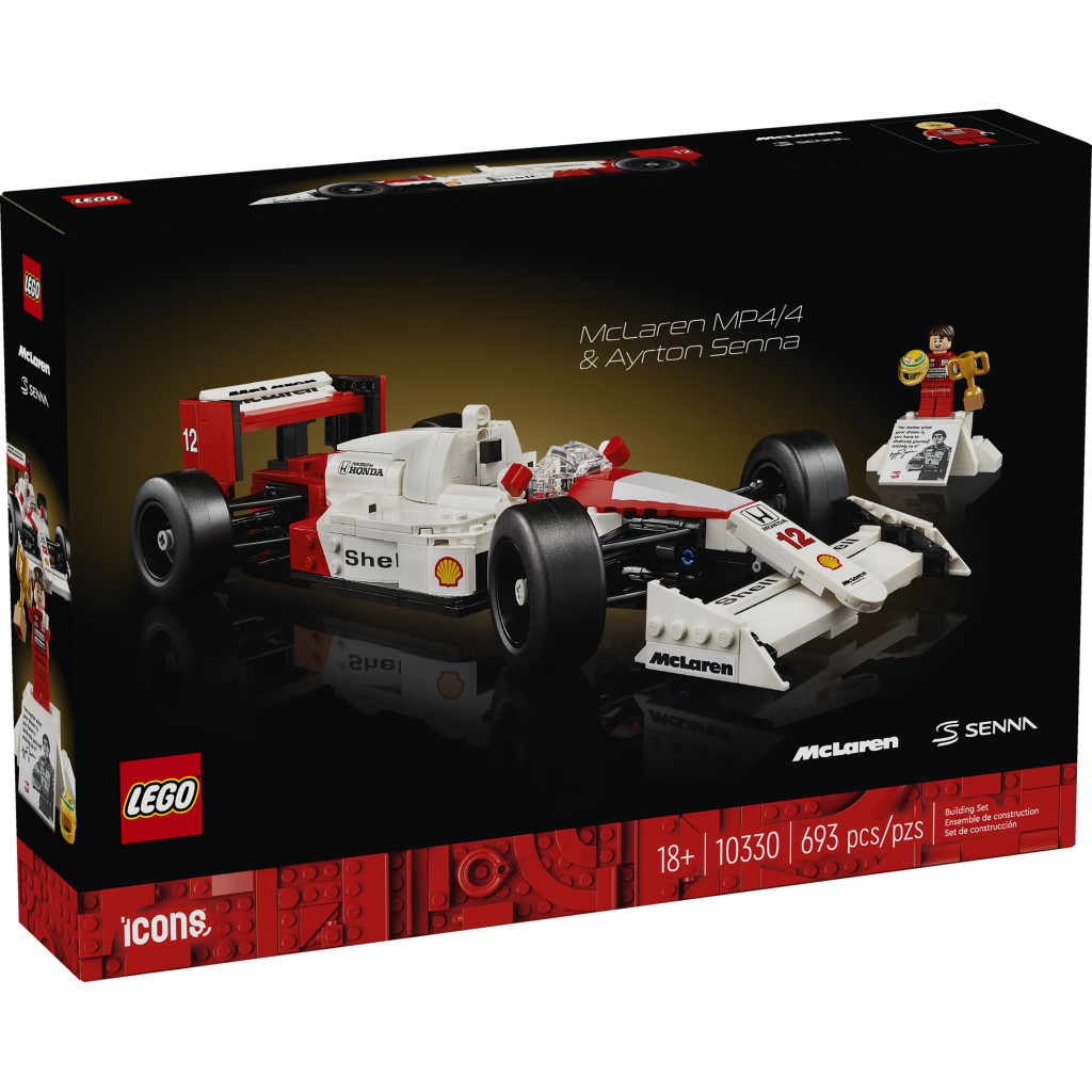 Конструктор LEGO Icons McLaren MP4/4 і Айртон Сенна (10330) - зображення 1