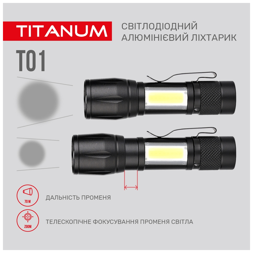 Ліхтар TITANUM 120Lm 6500K (TLF-T01) - зображення 8