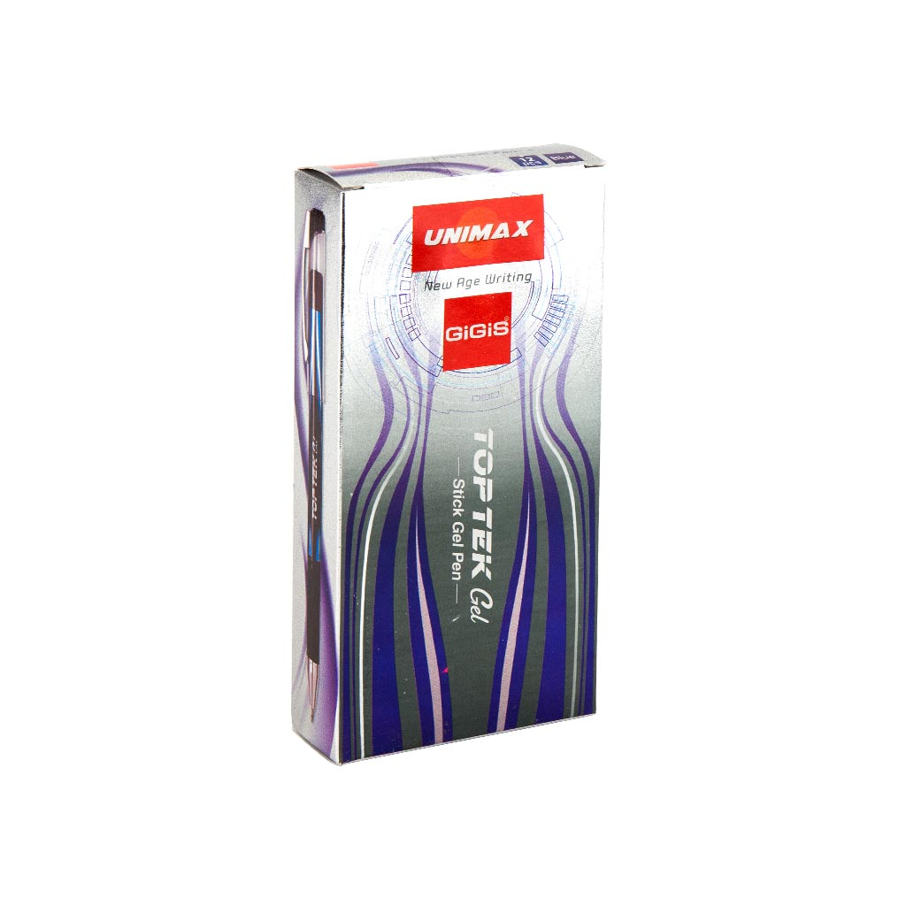 Ручка гелева Unimax Top Tek Gel, синя (UX-133-02) - зображення 3