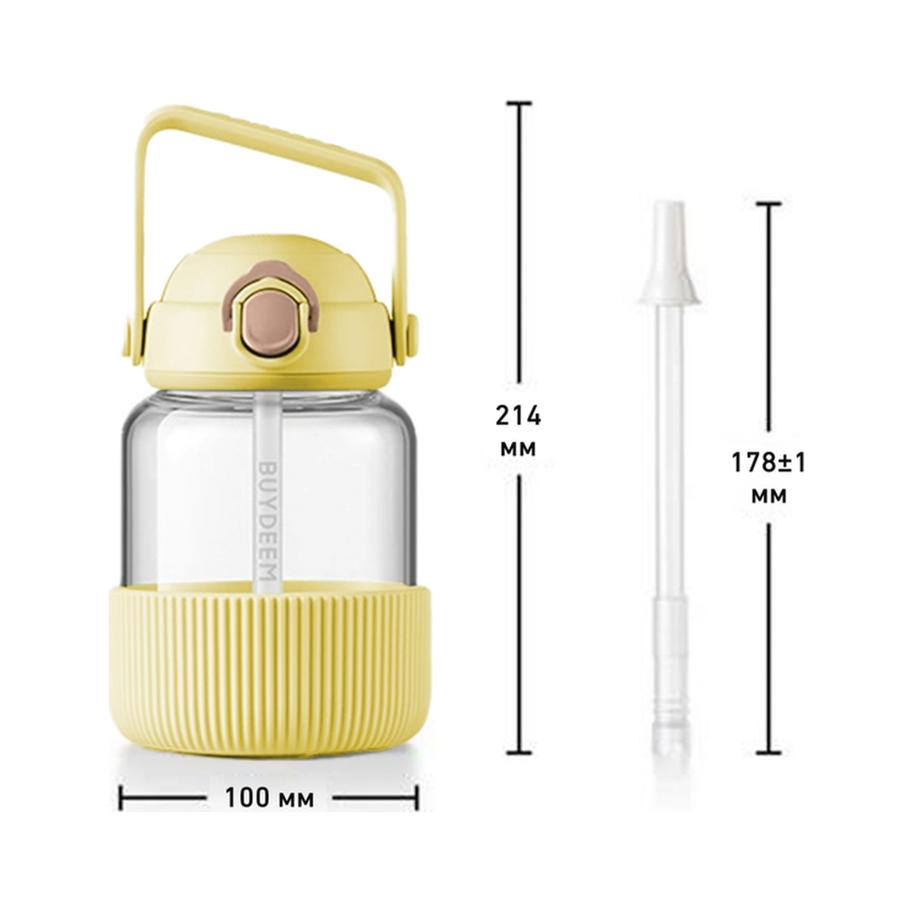 Пляшка для води Buydeem DG78 800 мл Mellow Yellow (DG78-MY) - зображення 9