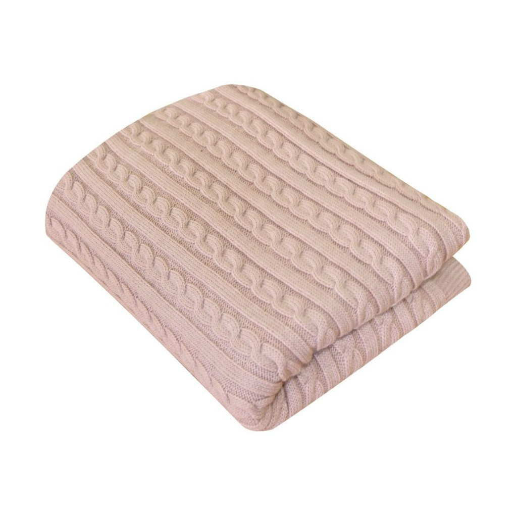 Плед Прованс Soft коси Пудра 90x130 см (11686) - зображення 1