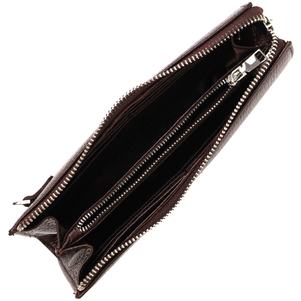 Гаманець Bond Accessories З натуральної шкіри флотар Коричнева (22051) - зображення 6