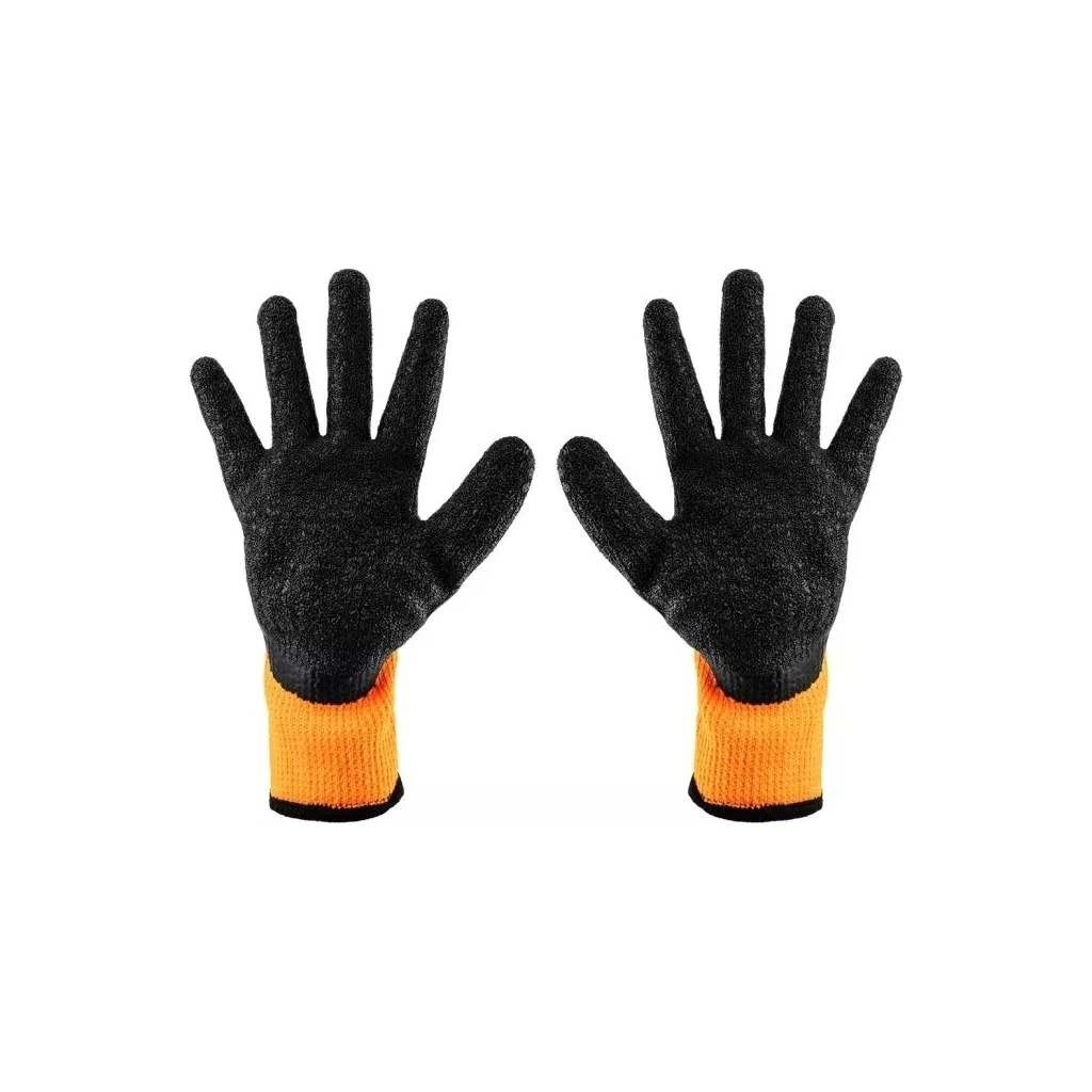 Захисні рукавиці Neo Tools латексне покриття, поліестер, р.9, помаранчево чорні (97-612-9) - изображение 3