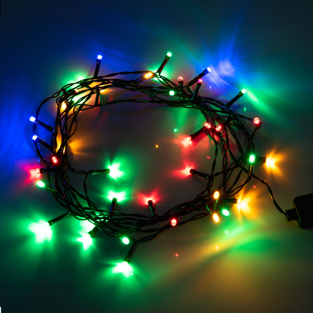 Гірлянда YES! Fun Нитка 40 LED Різнокольорова 4 м Статична (975048) - зображення 3