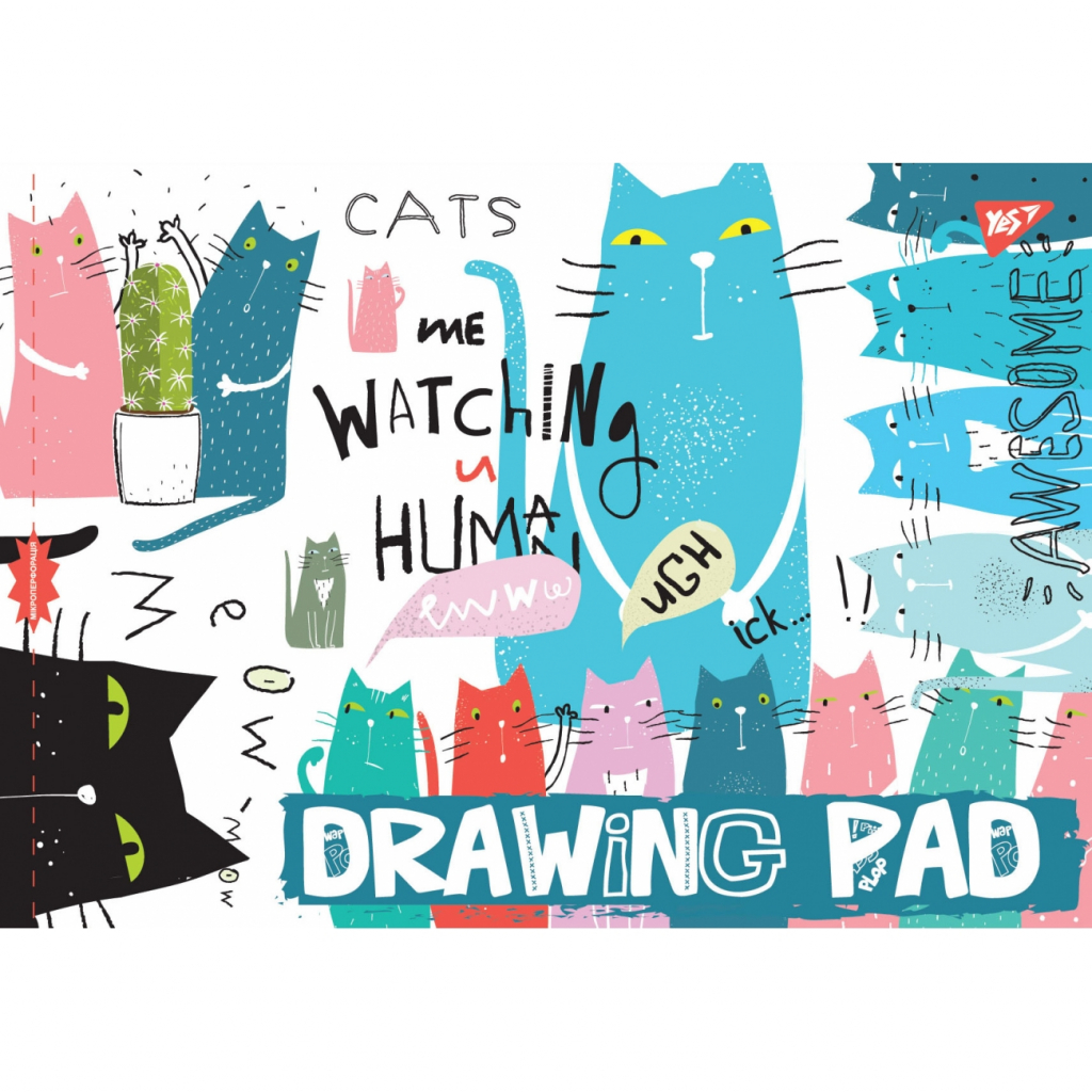 Альбом для малювання Yes А4 скоба з перфорацією, 28 аркушів (130438) - зображення 4