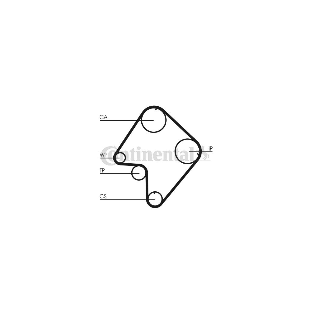 Ремінь ГРМ CONTITECH CT832 - изображение 1