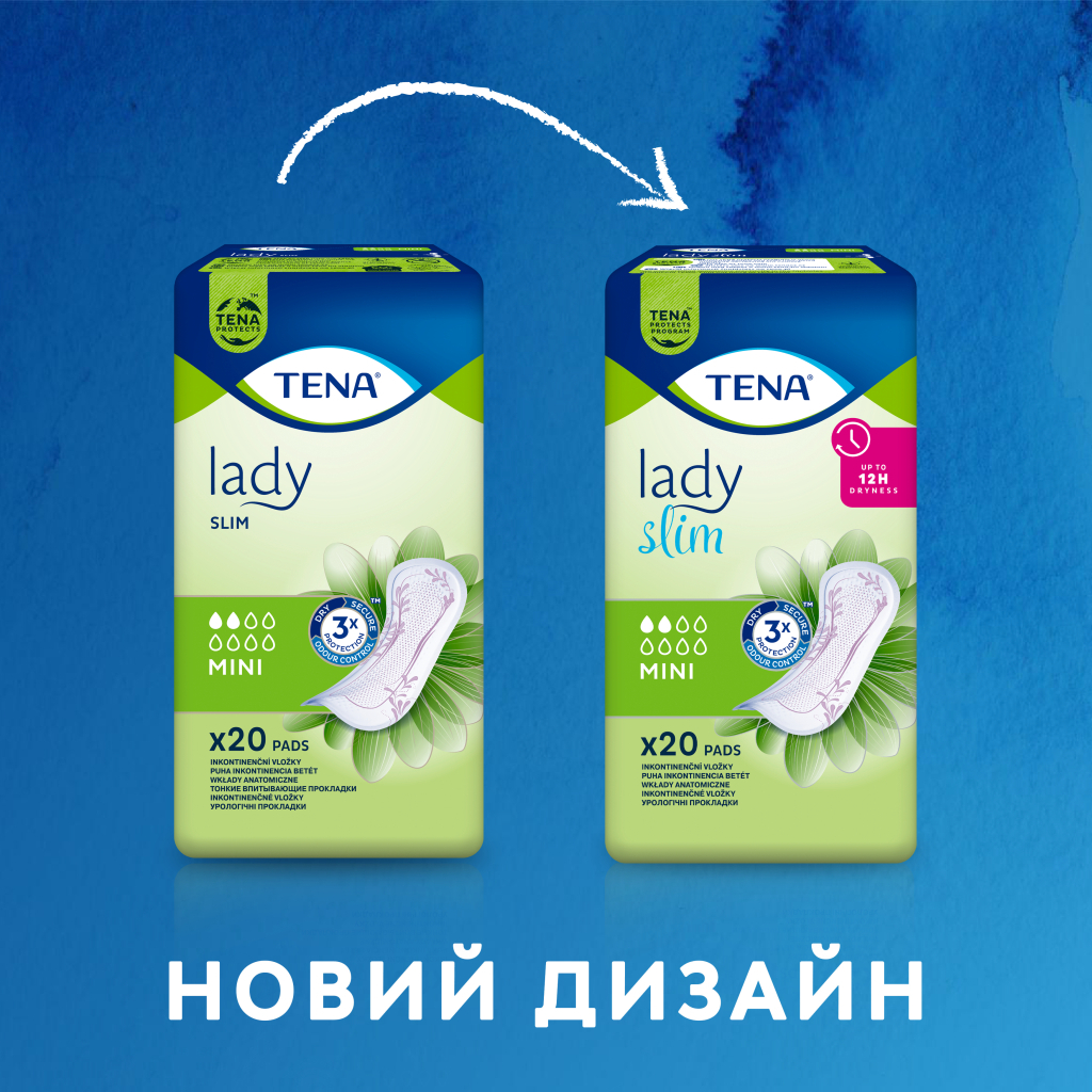 Урологічні прокладки Tena Lady Slim Mini 10 шт. (7322540984705/7322540853254) - зображення 3