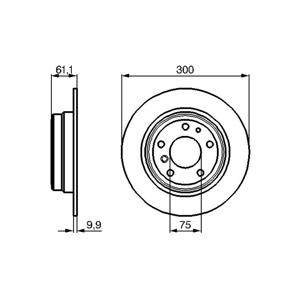 Гальмівний диск Bosch 0 986 478 321 - зображення 3