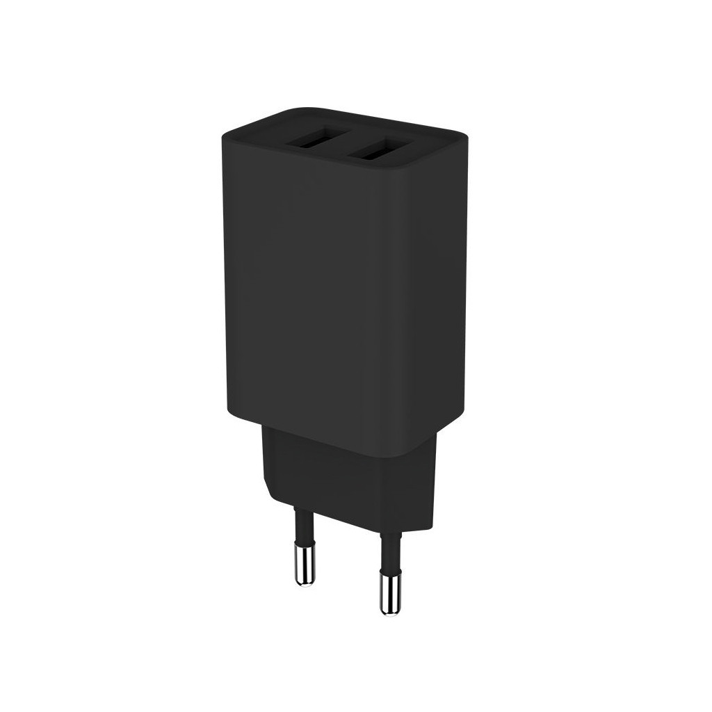 Зарядний пристрій ColorWay 2USB AUTO ID 2.1A (10W) black (CW-CHS015-BK) - зображення 4