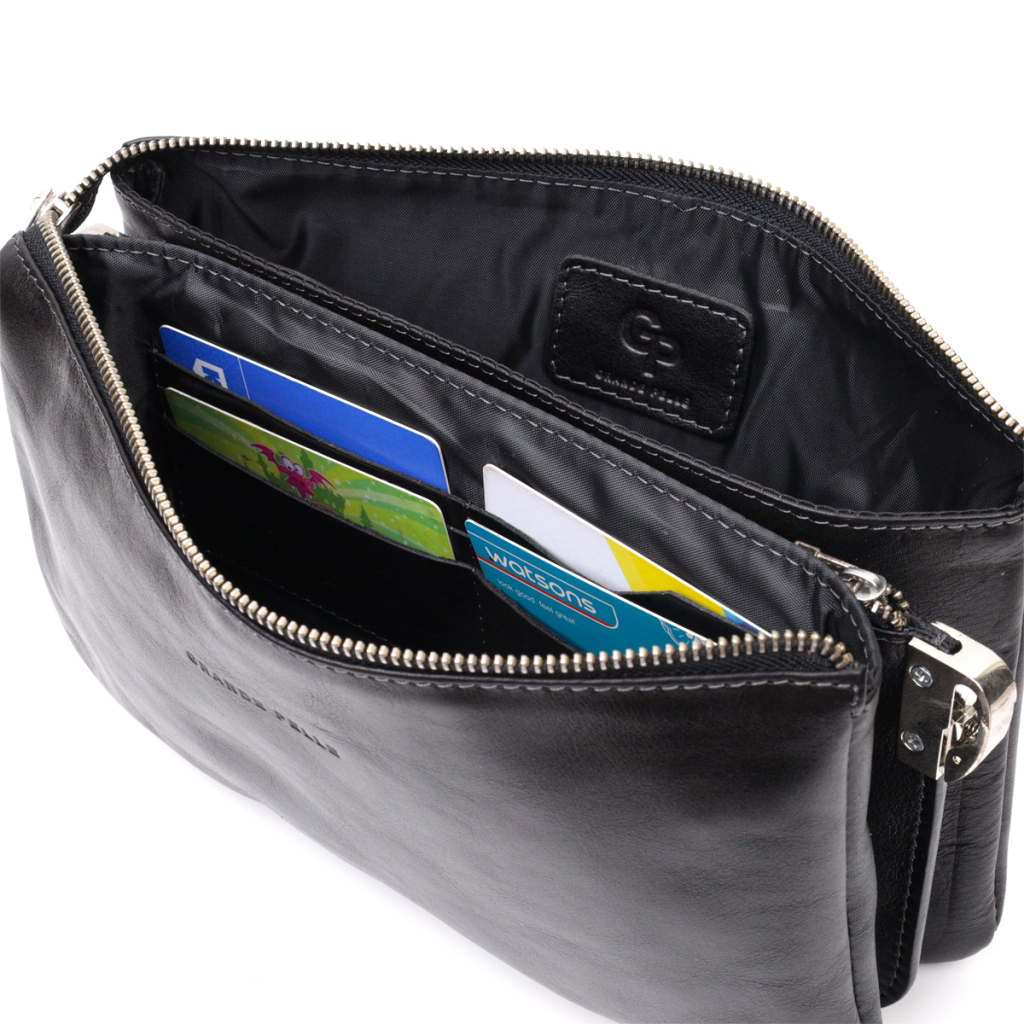 Сумка Grande Pelle З натуральної шкіри Чорна (11657) - зображення 8