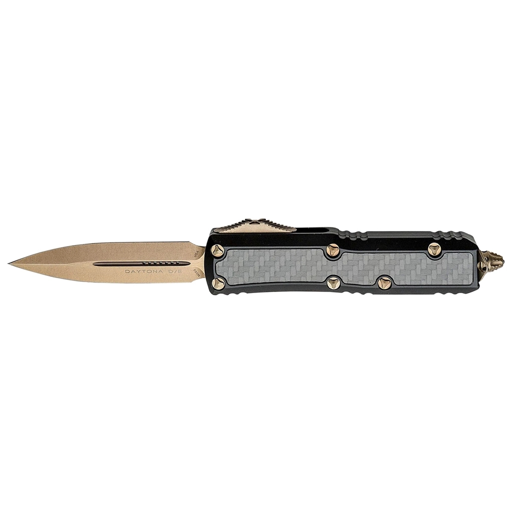 Ніж Microtech Daytona Double Edge Bronze CF Inlay (126-13CFIS) - зображення 1